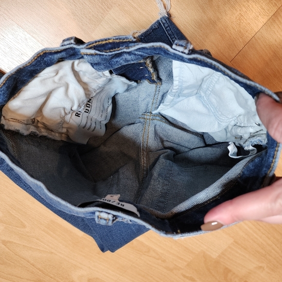 REDONE Ankle Crop Jeans Dusk Destroy Button Fly Womens Size 26 (2) - Picture 12 of 15